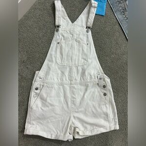 Old Navy Classic White Overalls
